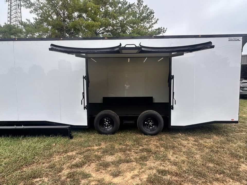 New 2027 8.5x24 Race Trailer - Finished Interior- 5200LB Torsion - Full Escape Door-Removable Fender