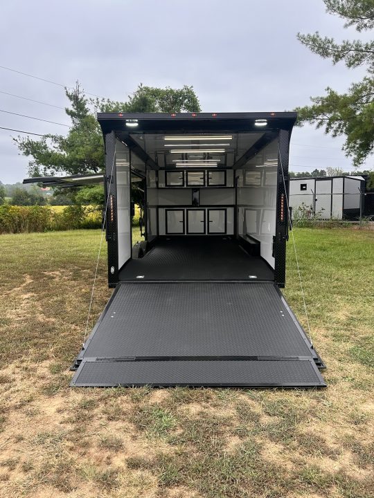 New 2027 8.5x24 Race Trailer - Finished Interior- 5200LB Torsion - Full Escape Door-Removable Fender