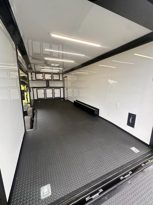 New 2027 8.5x24 Race Trailer - Finished Interior- 5200LB Torsion - Full Escape Door-Removable Fender
