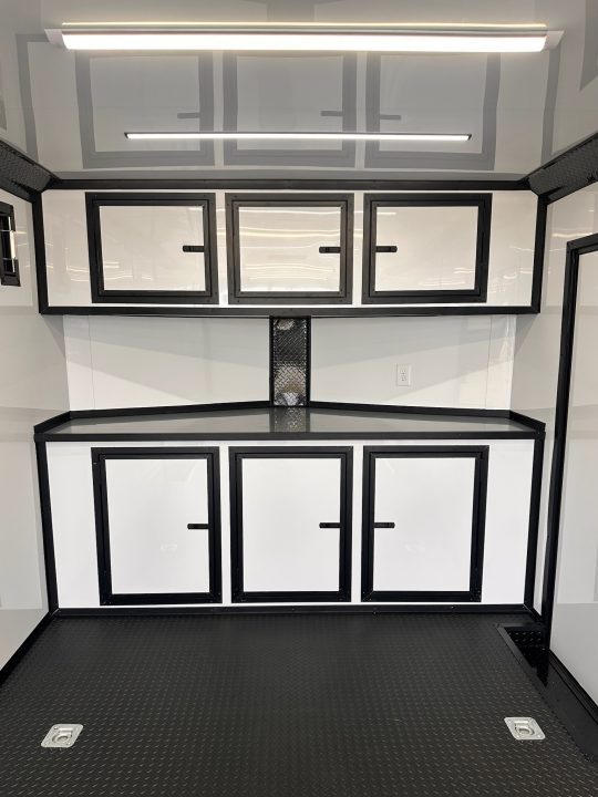 New 2027 8.5x24 Race Trailer - Finished Interior- 5200LB Torsion - Full Escape Door-Removable Fender