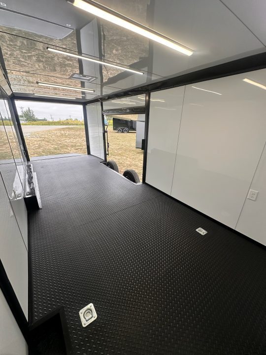 New 2027 8.5x24 Race Trailer - Finished Interior- 5200LB Torsion - Full Escape Door-Removable Fender