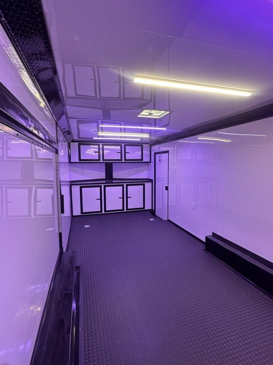 New 2027 8.5x24 Race Trailer - Finished Interior- 5200LB Torsion - Full Escape Door-Removable Fender