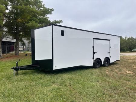 New 2027 8.5x24 Race Trailer - Finished Interior- 5200LB Torsion - Full Escape Door-Removable Fender