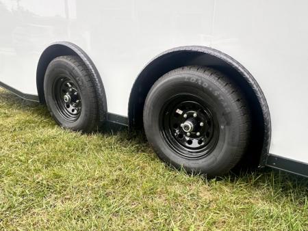New 2027 8.5x24 Race Trailer - Finished Interior- 5200LB Torsion - Full Escape Door-Removable Fender
