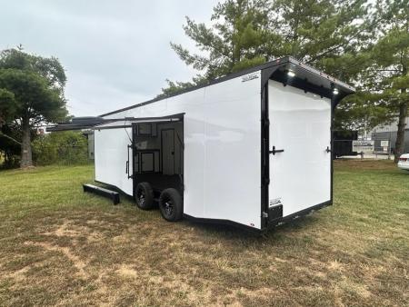 New 2027 8.5x24 Race Trailer - Finished Interior- 5200LB Torsion - Full Escape Door-Removable Fender