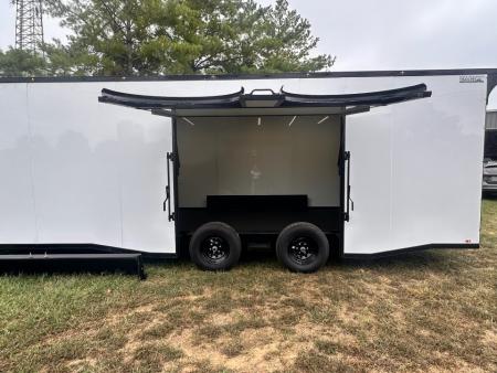 New 2027 8.5x24 Race Trailer - Finished Interior- 5200LB Torsion - Full Escape Door-Removable Fender