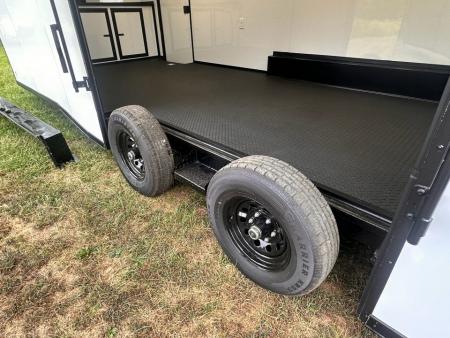 New 2027 8.5x24 Race Trailer - Finished Interior- 5200LB Torsion - Full Escape Door-Removable Fender