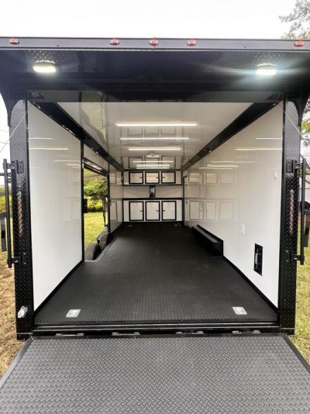 New 2027 8.5x24 Race Trailer - Finished Interior- 5200LB Torsion - Full Escape Door-Removable Fender