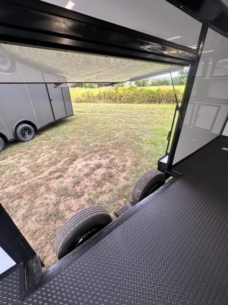 New 2027 8.5x24 Race Trailer - Finished Interior- 5200LB Torsion - Full Escape Door-Removable Fender