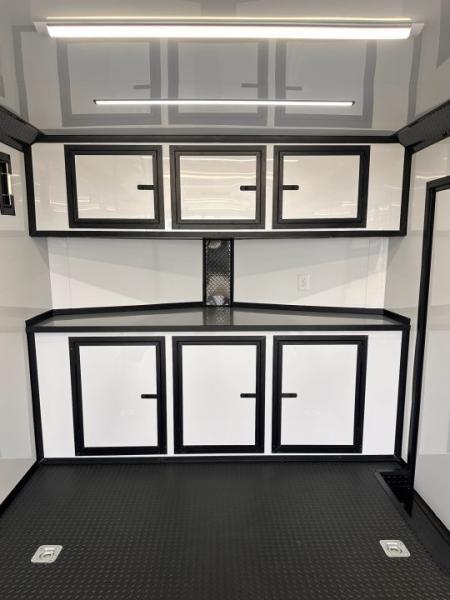 New 2027 8.5x24 Race Trailer - Finished Interior- 5200LB Torsion - Full Escape Door-Removable Fender