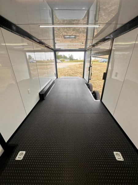 New 2027 8.5x24 Race Trailer - Finished Interior- 5200LB Torsion - Full Escape Door-Removable Fender