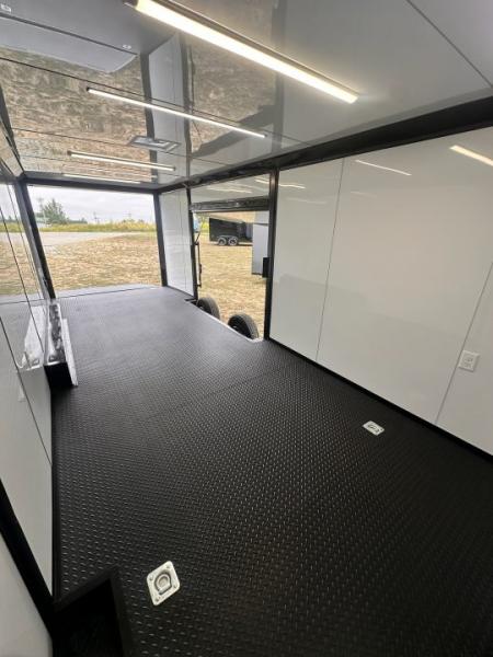 New 2027 8.5x24 Race Trailer - Finished Interior- 5200LB Torsion - Full Escape Door-Removable Fender
