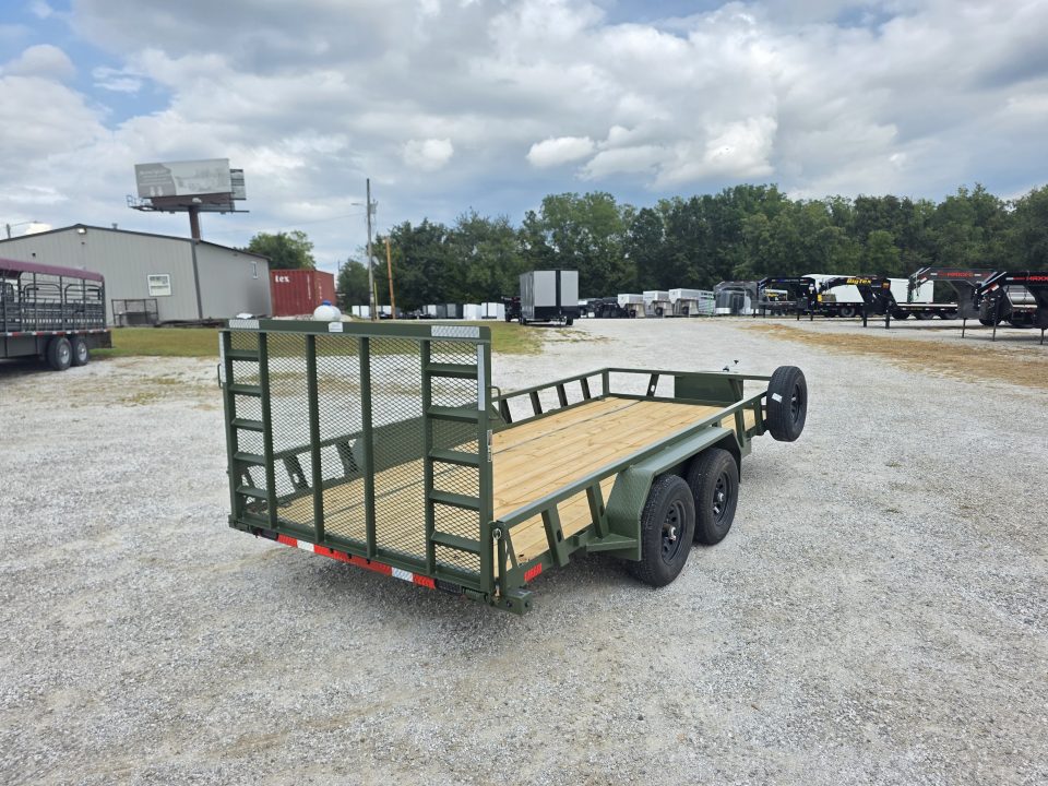New 2027 LOAD TRAIL TANDEM UTILITY W/ 4' RAMP GATE (ARMY GREEN)