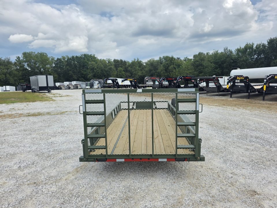 New 2027 LOAD TRAIL TANDEM UTILITY W/ 4' RAMP GATE (ARMY GREEN)