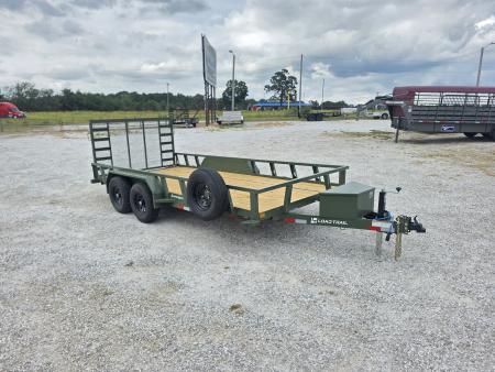 New 2027 LOAD TRAIL TANDEM UTILITY W/ 4' RAMP GATE (ARMY GREEN)
