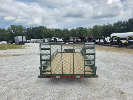 New 2027 LOAD TRAIL TANDEM UTILITY W/ 4' RAMP GATE (ARMY GREEN)