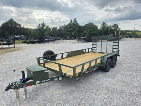 New 2027 LOAD TRAIL TANDEM UTILITY W/ 4' RAMP GATE (ARMY GREEN)