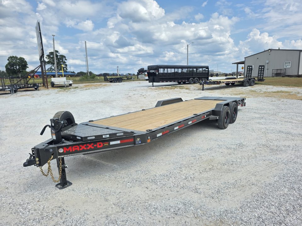 New 2027 MAXX-D 83x24 TANDEM 17.5K EQUIPMENT W/ 4' DOVE, MAX RAMPS, LARGE TOOLBOX & SPARE