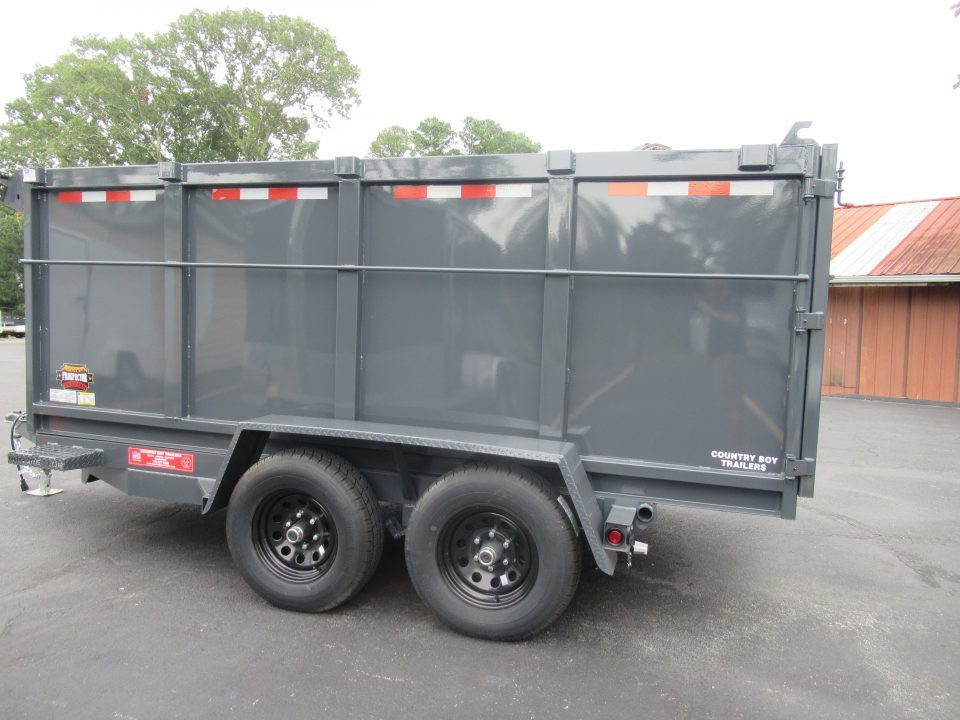 New 2027 Covered Wagon 6x12 Dump w/4' Sides, 6K Axles