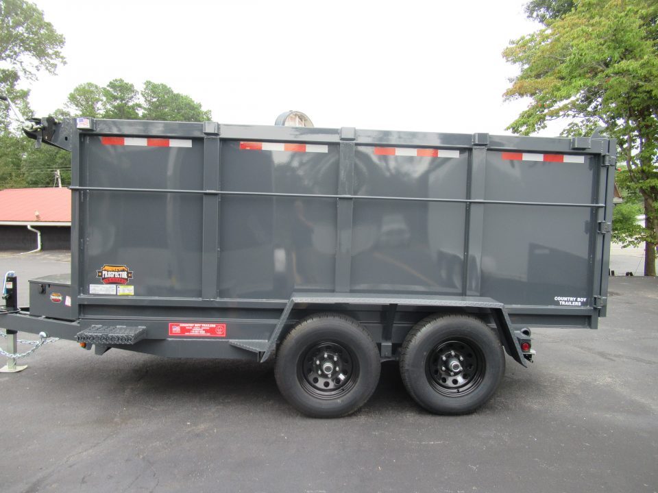 New 2027 Covered Wagon 6x12 Dump w/4' Sides, 6K Axles