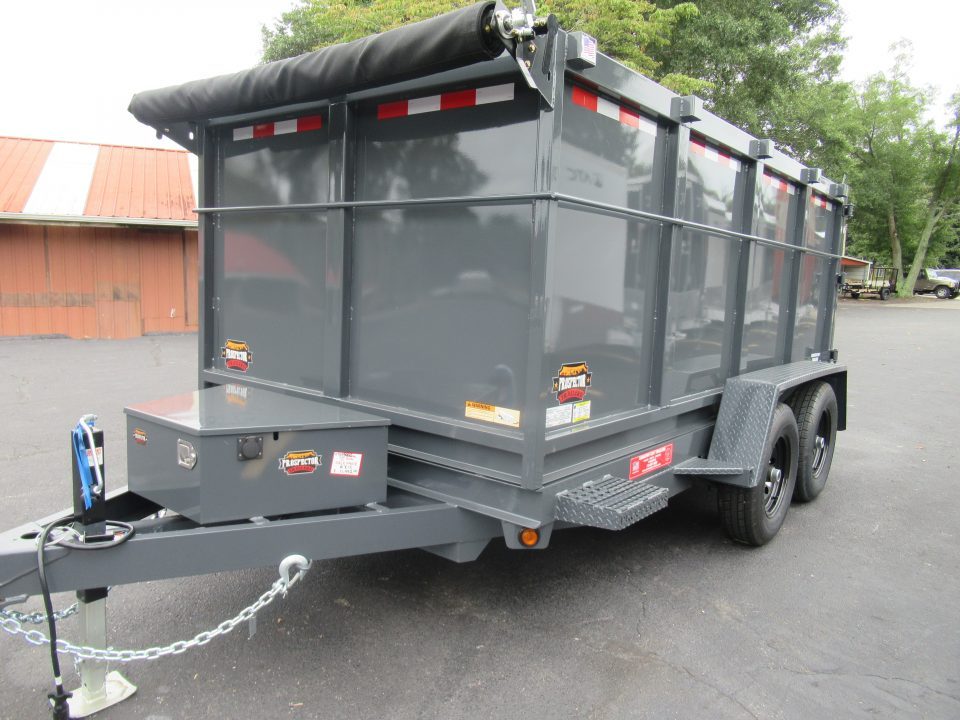 New 2027 Covered Wagon 6x12 Dump w/4' Sides, 6K Axles