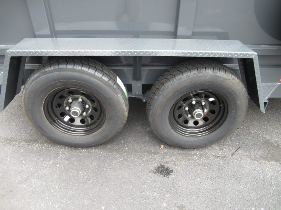 New 2027 Covered Wagon 6x12 Dump w/4' Sides, 6K Axles