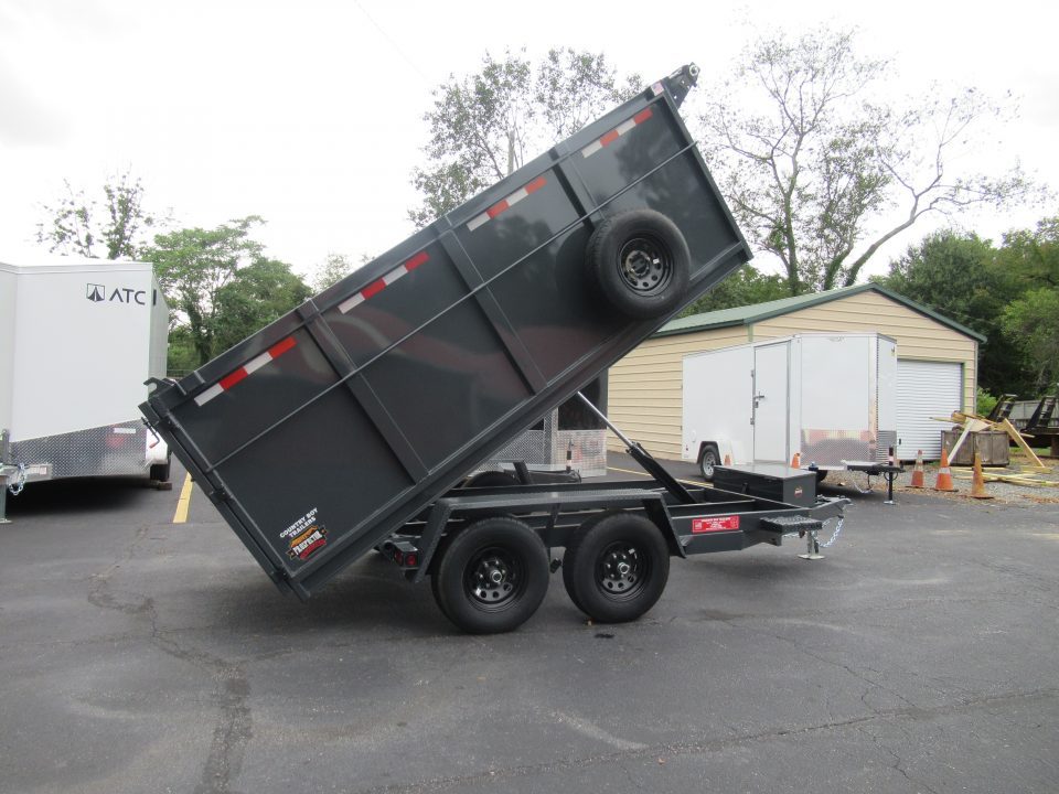 New 2027 Covered Wagon 6x12 Dump w/4' Sides, 6K Axles