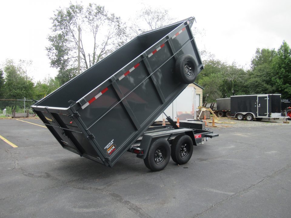 New 2027 Covered Wagon 6x12 Dump w/4' Sides, 6K Axles