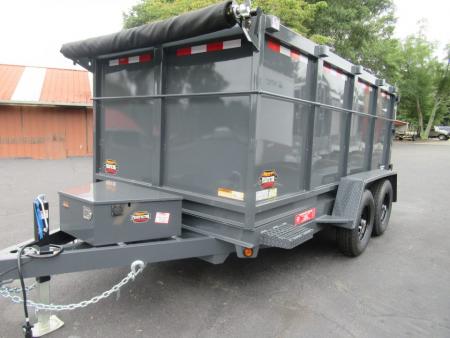 New 2027 Covered Wagon 6x12 Dump w/4' Sides, 6K Axles