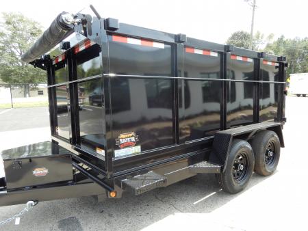 New 2027 Covered Wagon 6x12 Dump w/4' Sides, 6K Axles