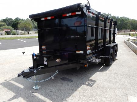 New 2027 Covered Wagon 6x12 Dump w/4' Sides, 6K Axles