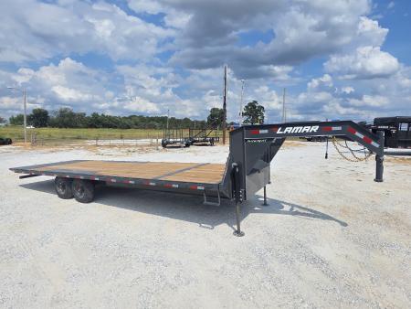 New 2027 Lamar Trailers 102 X 26 TANDEM GN DECK OVER POWER TILT W/ HYDRO JACKS/ TUFF WIRELESS