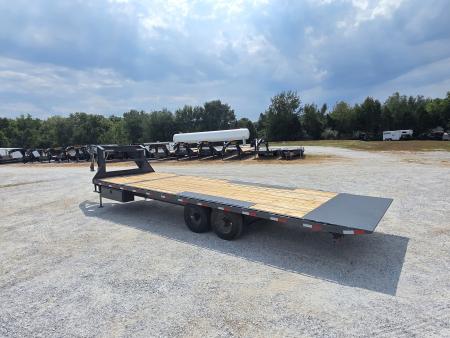 New 2027 Lamar Trailers 102 X 26 TANDEM GN DECK OVER POWER TILT W/ HYDRO JACKS/ TUFF WIRELESS