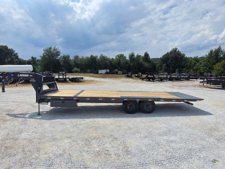 New 2027 Lamar Trailers 102 X 26 TANDEM GN DECK OVER POWER TILT W/ HYDRO JACKS/ TUFF WIRELESS