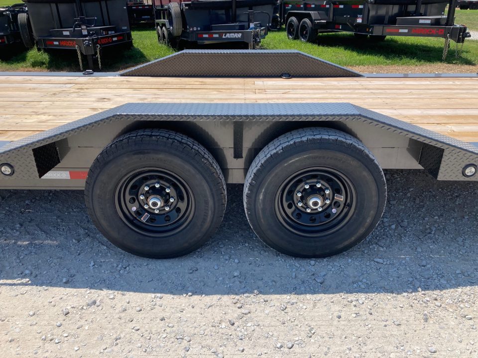 New 2027 MAXX-D 102X24 TANDEM 14K FULL TILT W/ DRIVE OVER FENDERS, SPARE, WINCH PLATE & WIRELESS REMOTE Tilt Trailer