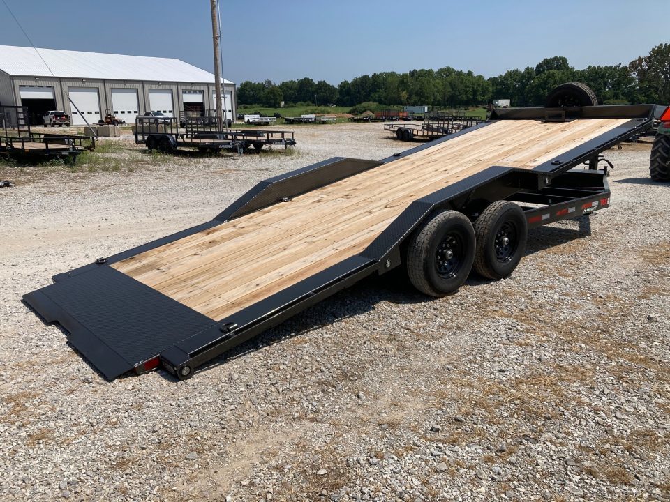 New 2027 MAXX-D 102X24 TANDEM 14K FULL TILT W/ DRIVE OVER FENDERS, SPARE, WINCH PLATE & WIRELESS REMOTE Tilt Trailer