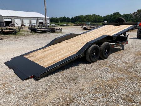 New 2027 MAXX-D 102X24 TANDEM 14K FULL TILT W/ DRIVE OVER FENDERS, SPARE, WINCH PLATE & WIRELESS REMOTE Tilt Trailer