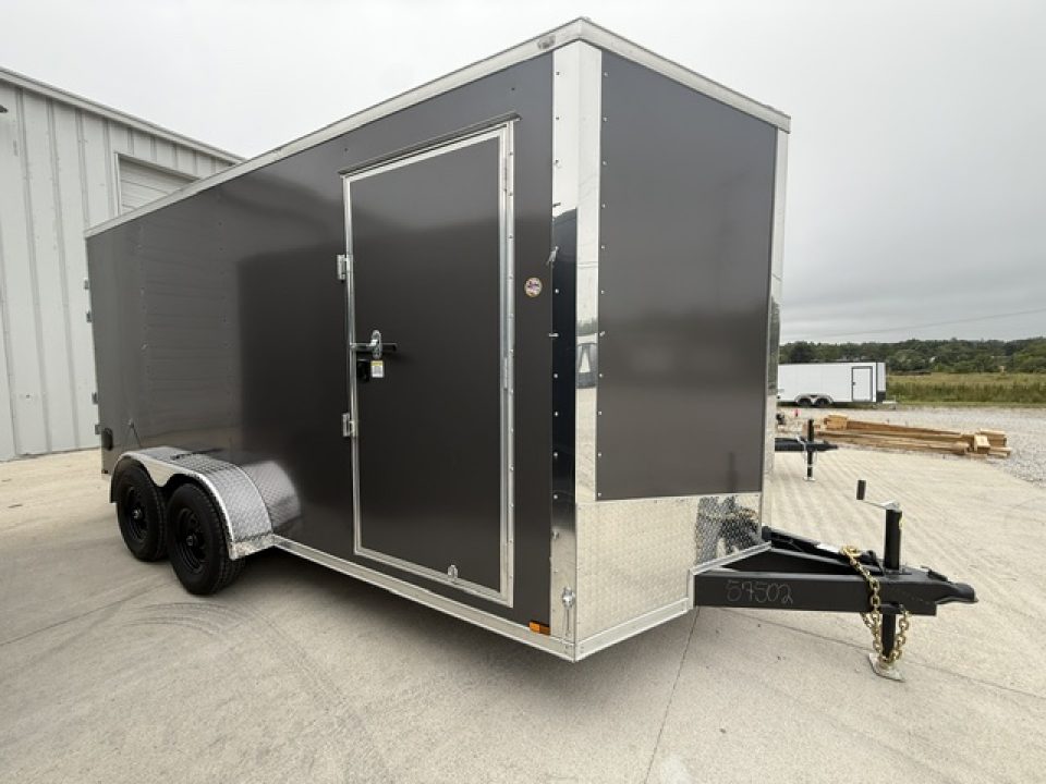 New Outlaw 7x16 10K Charcoal W/ Barn Doors