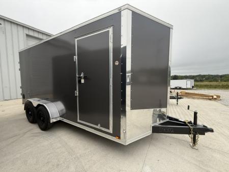 New Outlaw 7x16 10K Charcoal W/ Barn Doors