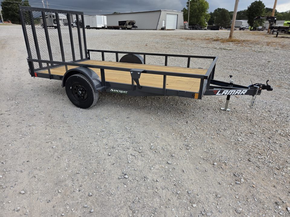 New 2027 Lamar 77X12 SINGLE 3.5K TUBETOP UTILITY W/4' SPRING GATE