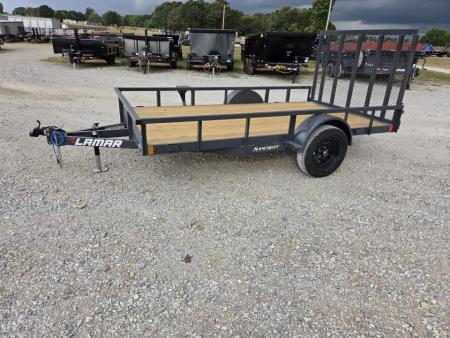 New 2027 Lamar 77X12 SINGLE 3.5K TUBETOP UTILITY W/4' SPRING GATE
