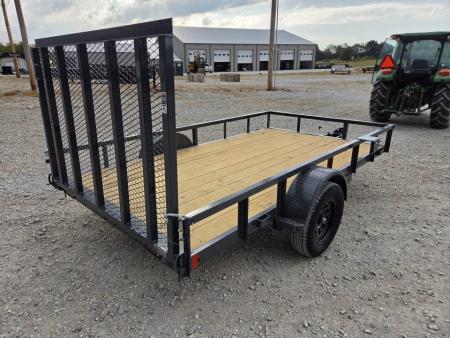 New 2027 Lamar 77X12 SINGLE 3.5K TUBETOP UTILITY W/4' SPRING GATE