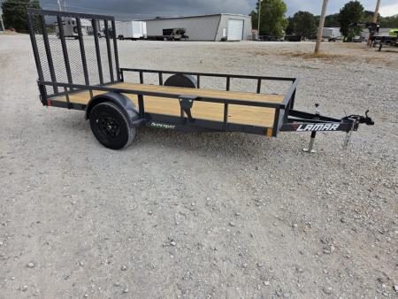 New 2027 Lamar 77X12 SINGLE 3.5K TUBETOP UTILITY W/4' SPRING GATE