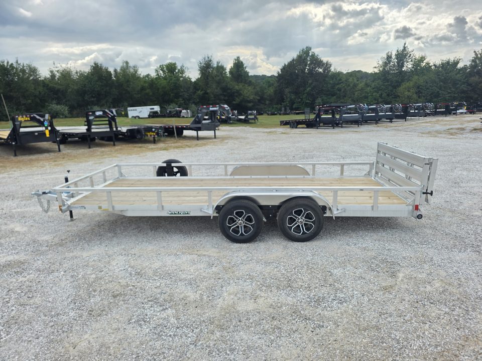 New 2027 Load Trail 83X18 TANDEM 7K ALUMINUM UTILITY W/BI-FOLD GATE & SPARE