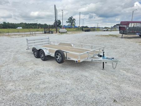New 2027 Load Trail 83X18 TANDEM 7K ALUMINUM UTILITY W/BI-FOLD GATE & SPARE
