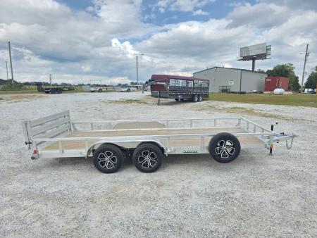 New 2027 Load Trail 83X18 TANDEM 7K ALUMINUM UTILITY W/BI-FOLD GATE & SPARE