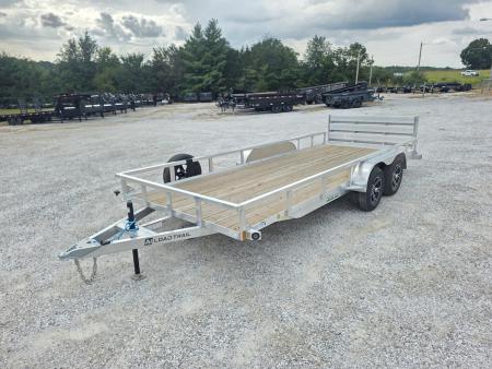 New 2027 Load Trail 83X18 TANDEM 7K ALUMINUM UTILITY W/BI-FOLD GATE & SPARE