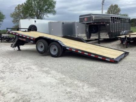 New 2027 H&H Trailers 102x22 Full Width Power Tilt Speedloader Equipment Trailer, 14K