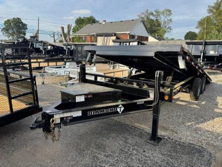 New 2027 Diamond T 102 x 22 14K Deckover Tilt Trailer