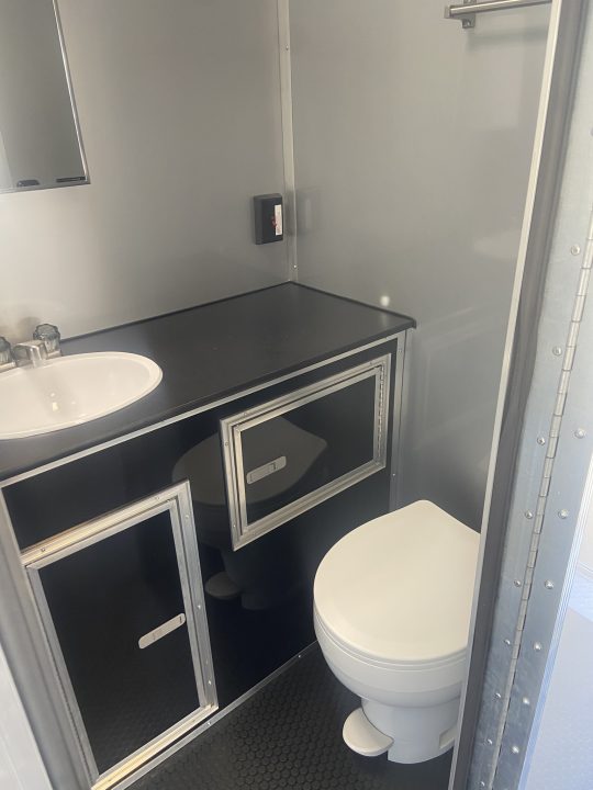 New Vintage Trailers 8X53 Racing Trailer with Center Bath